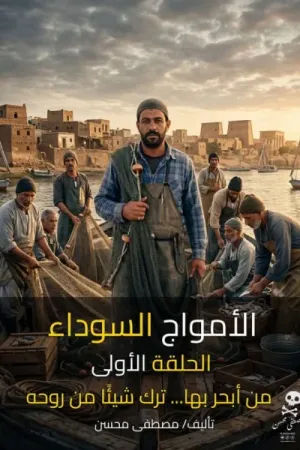 رواية الأمواج السوداء بقلم مصطفى محسن - غلاف الرواية