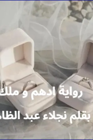 رواية ادهم و ملك بقلم مليكة مالك - غلاف الرواية
