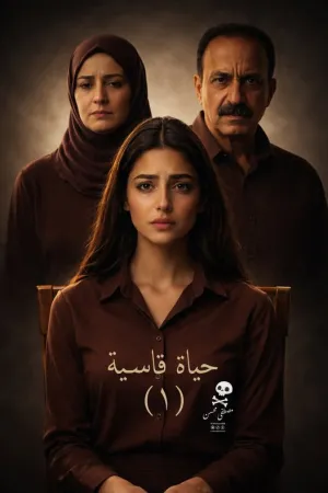 رواية حياة قاسية بقلم مصطفى محسن - غلاف الرواية